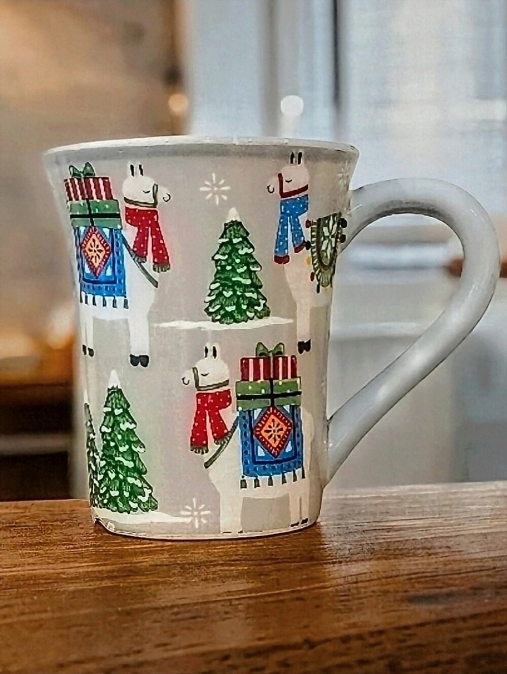 Vintage Fa La La La Llama Festive Christmas Holiday Mug
